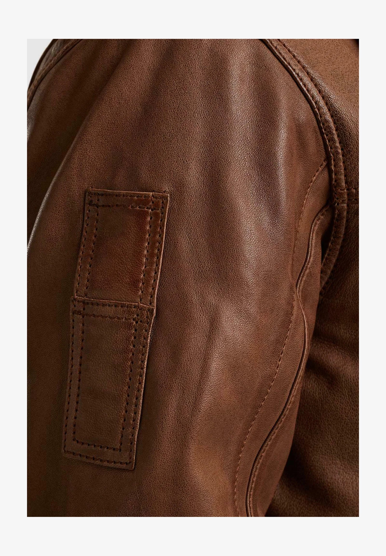 HUDSON LOCKHEED – Men’s Brown Leather Jacket