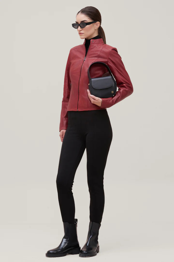 ISLA Modern Lamb Leather Moto Jacket