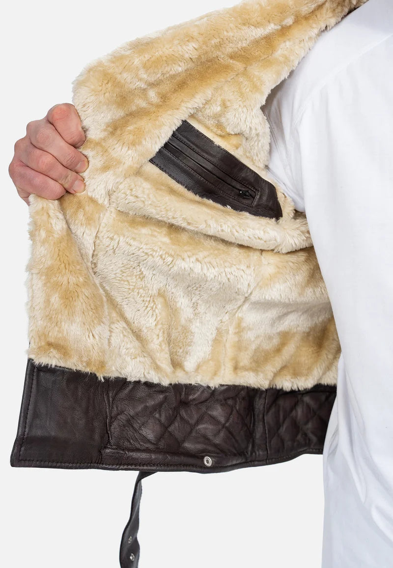 REICHSTADT HERREN JACKE RS008LUX – Leather Jacket (Brown)