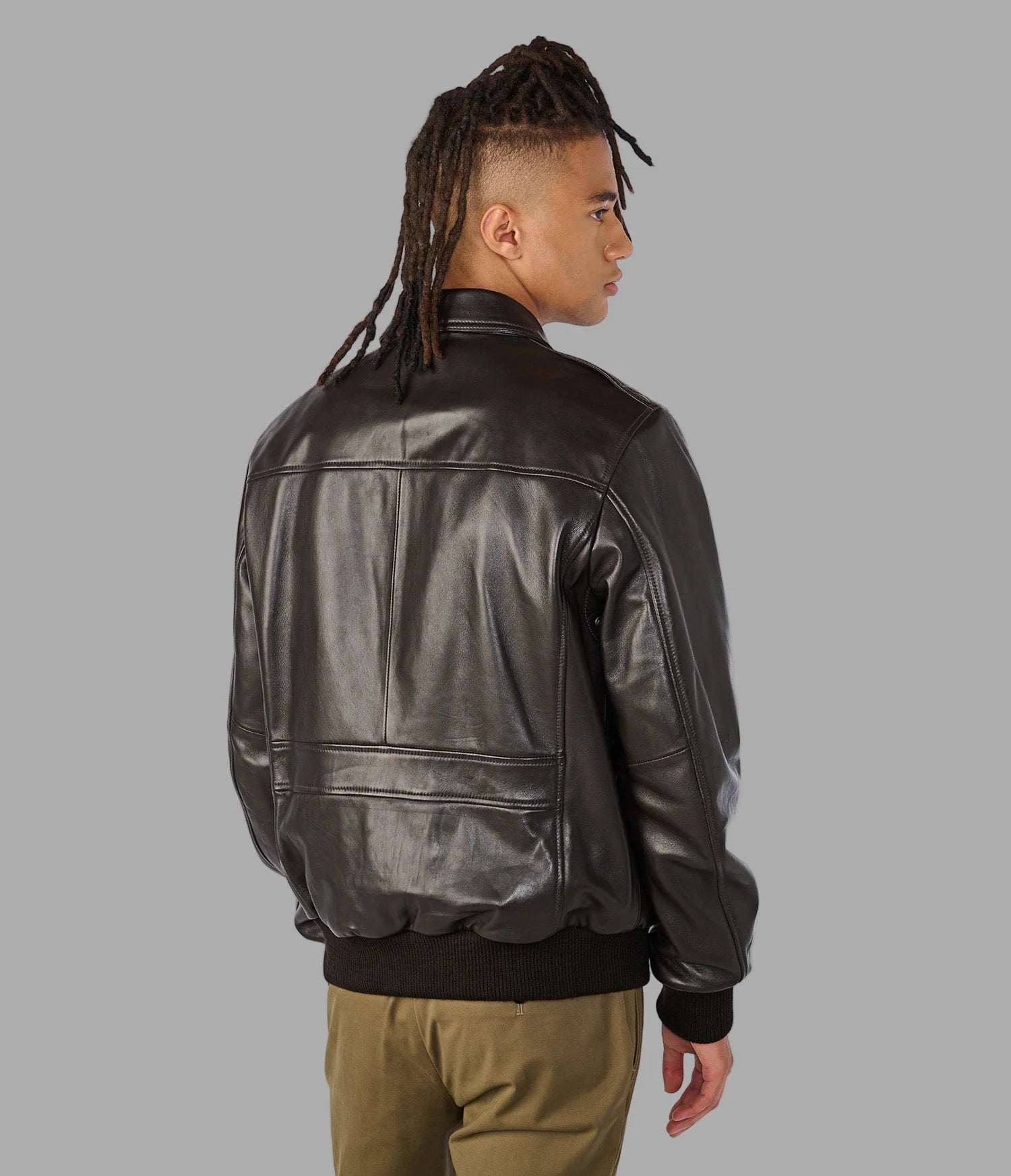 CHRIS – Men’s Leather Bomber Jacket