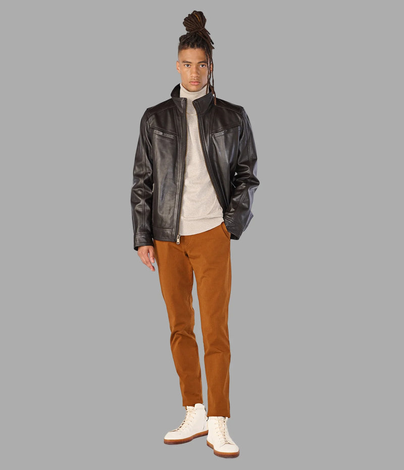 SEAN – Vintage Leather Racer Jacket
