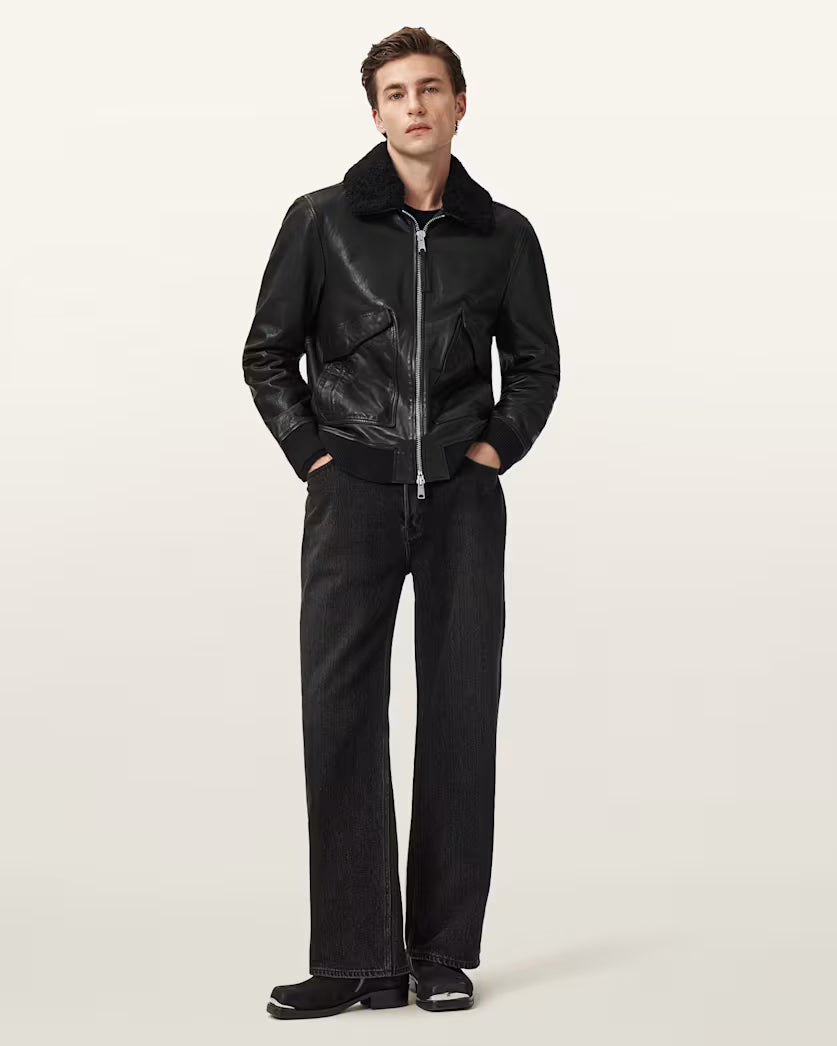 Vaucluse Modern Aviator Leather Jacket
