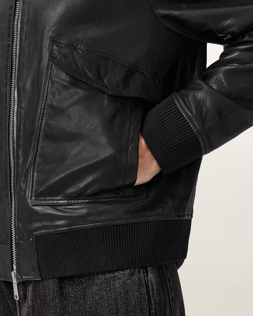 Vaucluse Modern Aviator Leather Jacket