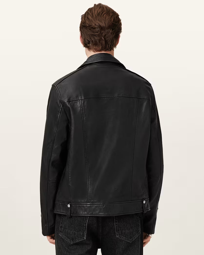 Milo Asymmetric Lambskin Biker Jacket