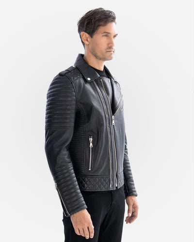 Damian Lambskin Biker