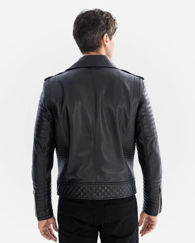 Damian Lambskin Biker