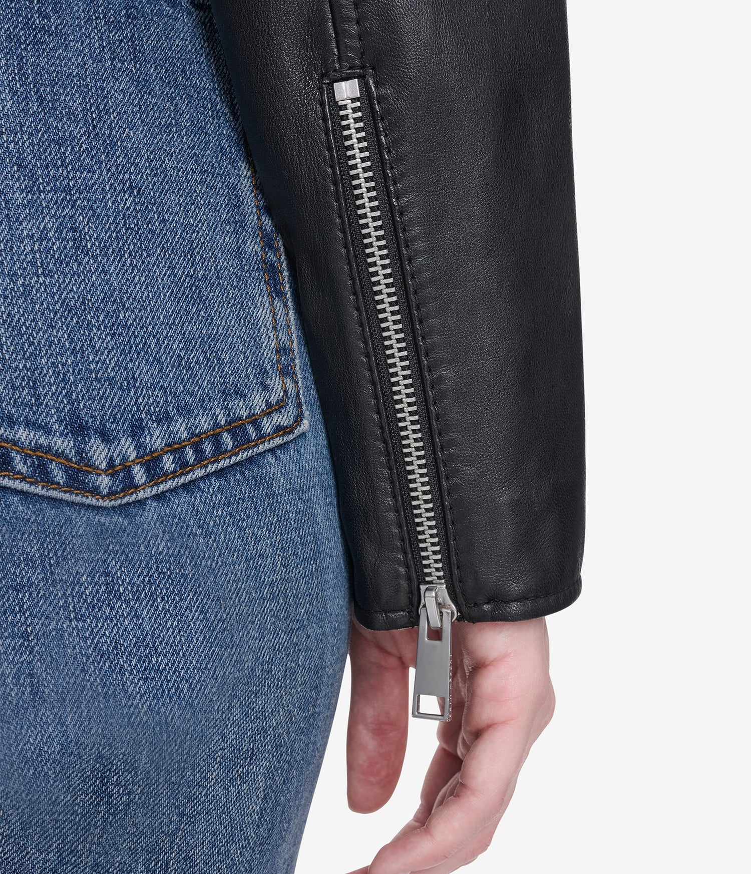 MARLETTE – Quilted Leather Racer Jacket