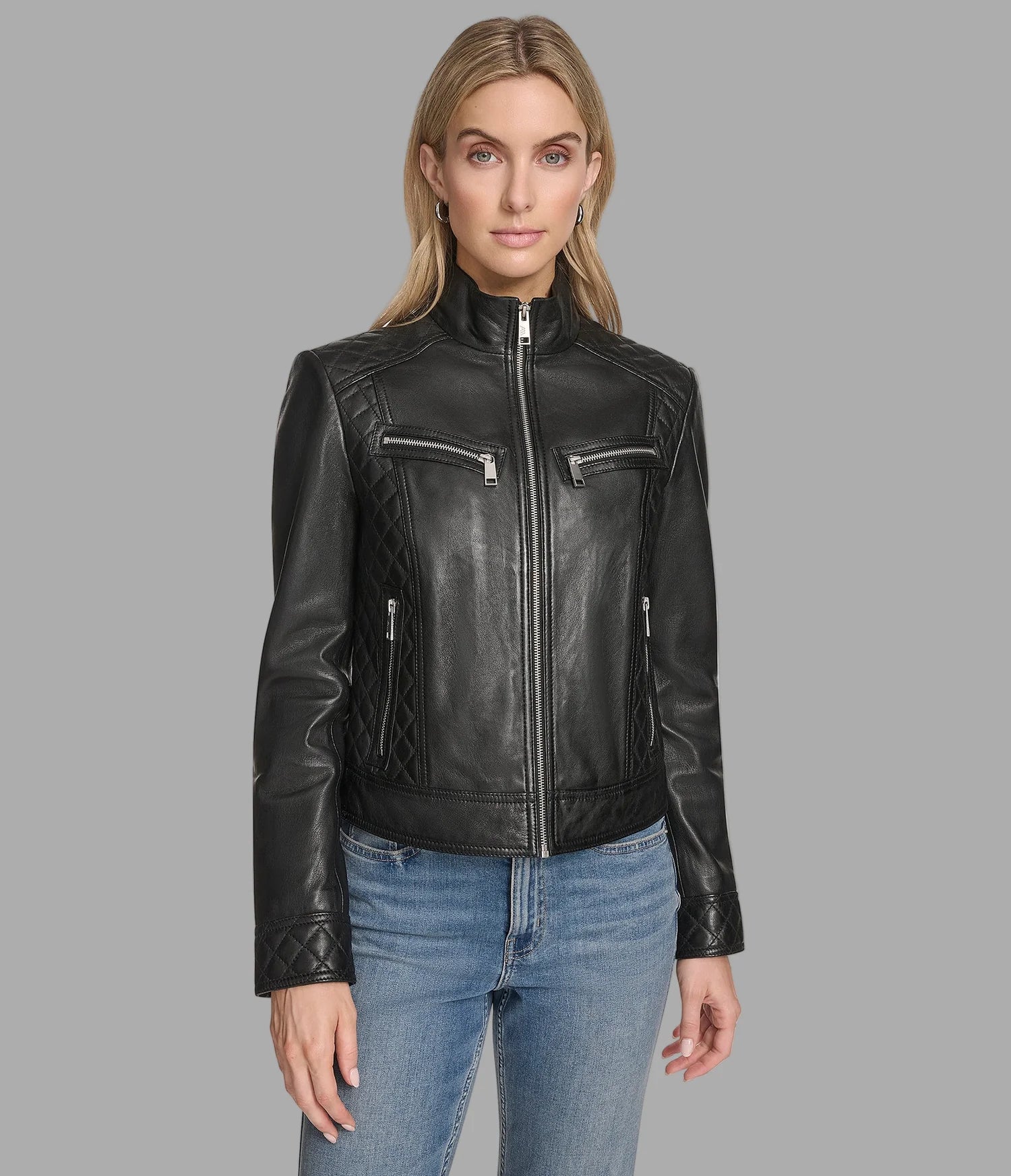 MIKEL – Leather Racer Jacket