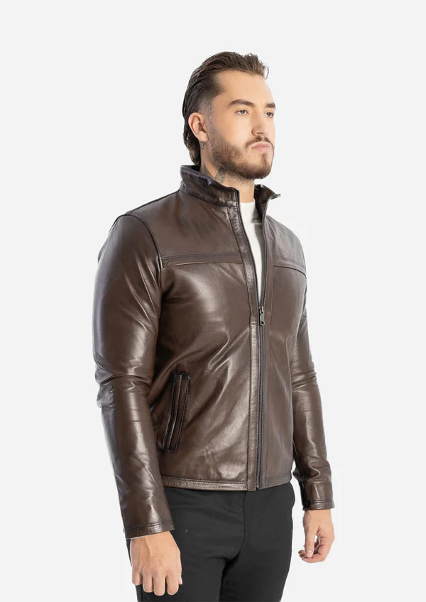 LEXANDRE – Classic Lambskin Leather Jacket