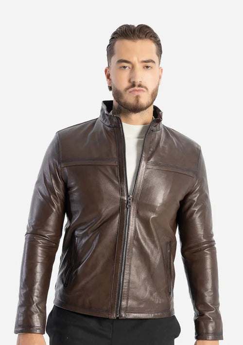 LEXANDRE – Classic Lambskin Leather Jacket