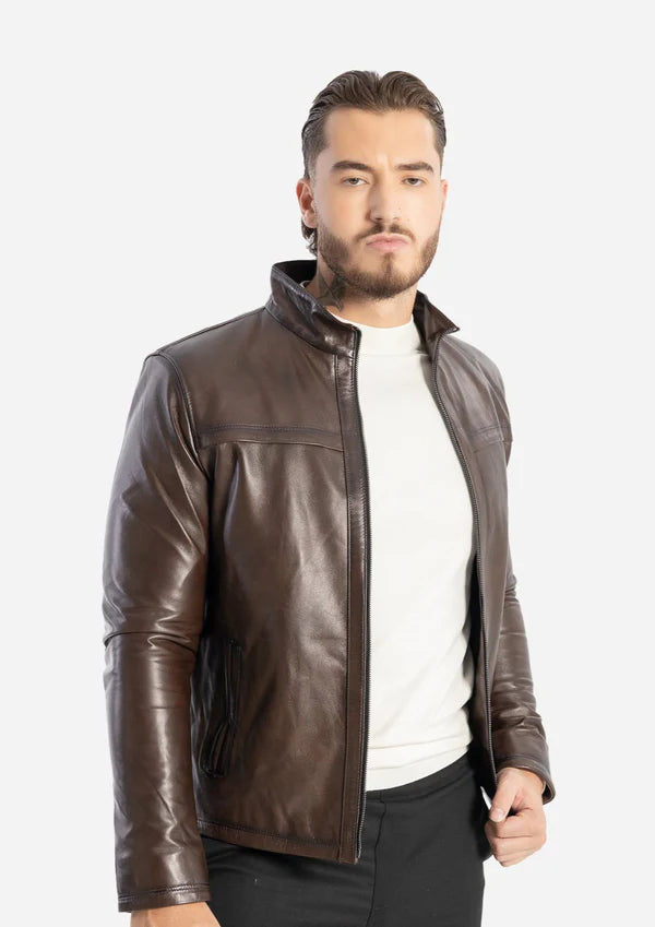 LEXANDRE – Classic Lambskin Leather Jacket