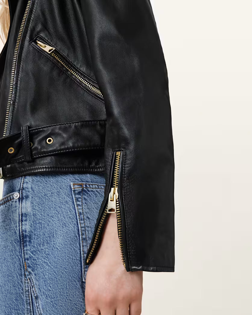 Balfern Classic Leather Biker Jacket