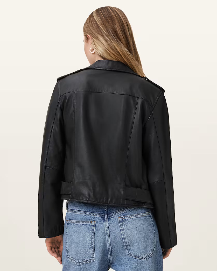 Balfern Classic Leather Biker Jacket