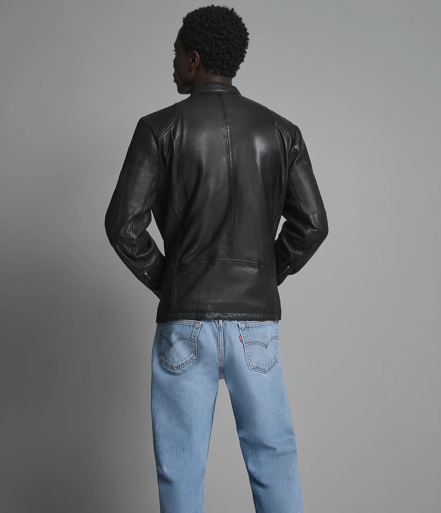 DREW – Men’s Leather Racer Jacket