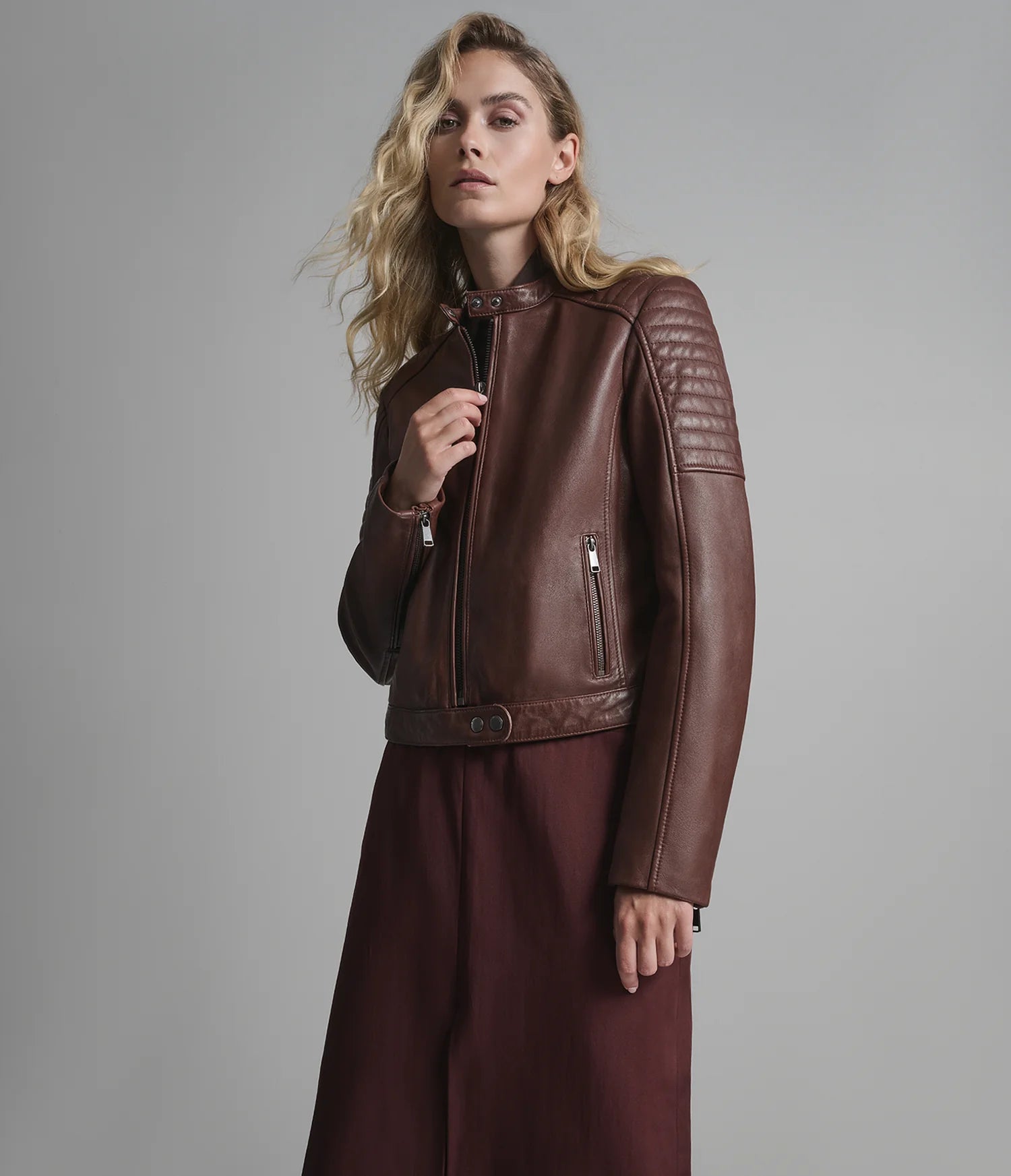 SCARLETT – Women’s Vintage Quilted Leather Jacket