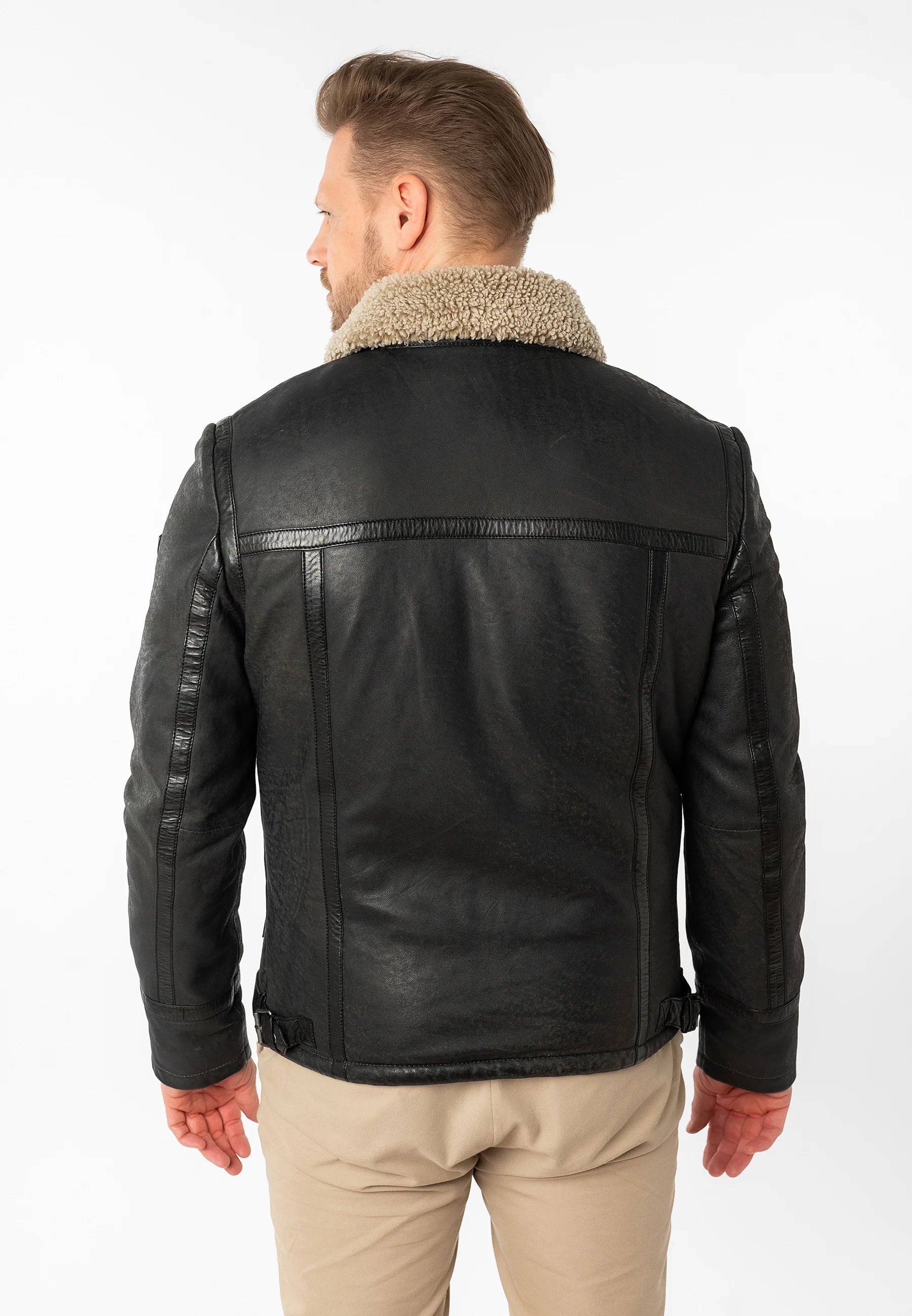 LEATHER JACKET – Anthracite