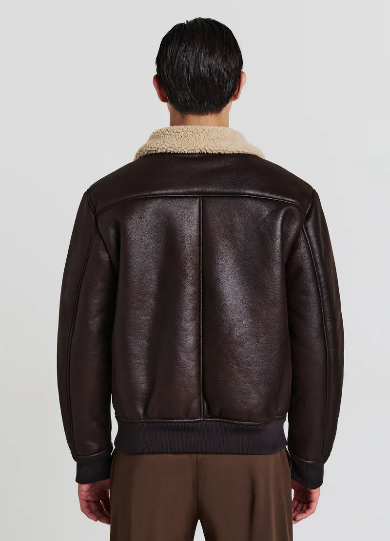 GIUBB – Faux Leather Jacket (Brown)