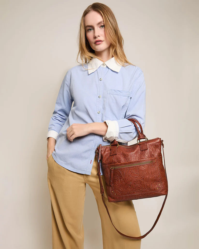 Jamestown Leather Tote Bag – Genuine Soft Leather, Spacious & Versatile