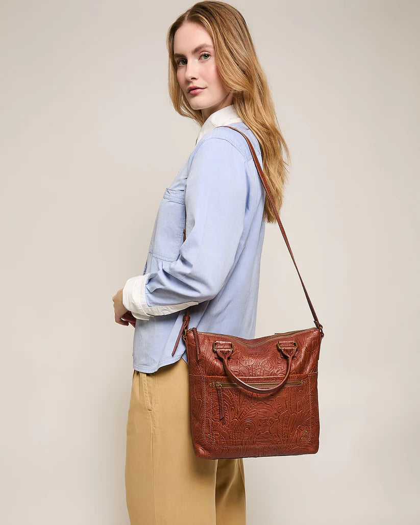 Jamestown Leather Tote Bag – Genuine Soft Leather, Spacious & Versatile
